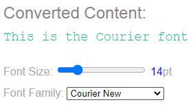 Courier New Font