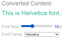 Helvetica Font